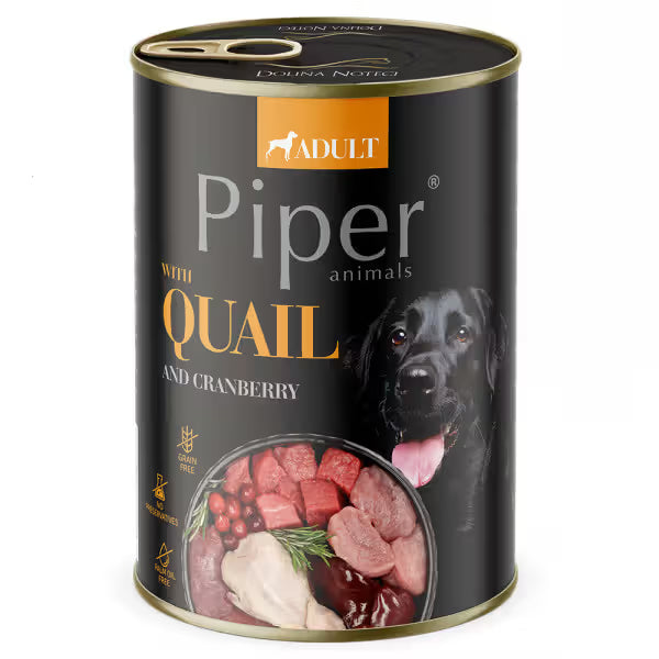 Piper - Alimento em patê para cão adulto - Codorniz e Arando