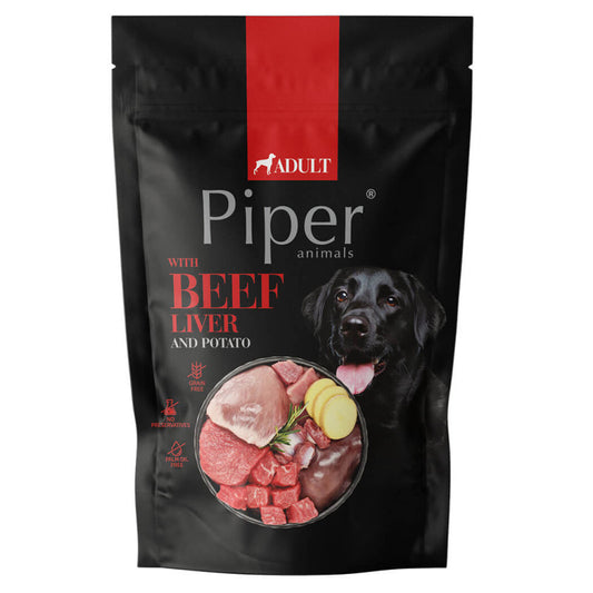 Piper - Alimento em patê para cão adulto - Fígado de vaca e batata | 10x500 g