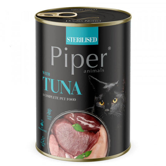Piper - Alimento em patê para gato esterilizado - Atum | 12x400 g