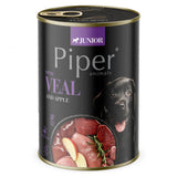 Piper Junior - Paté Food for Puppies - Veal and Apple | 12 x 400 g