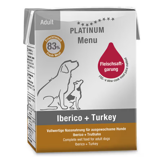 Platinum Menu Adult Dog Iberian Pork and Turkey - Wet dog food