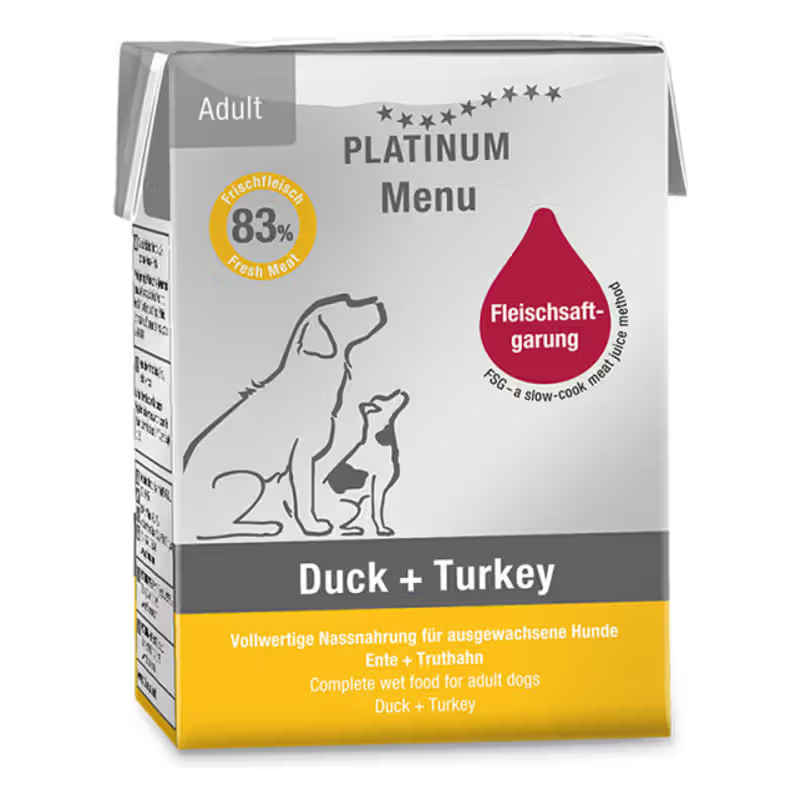 Platinum Menu Adult Dog Duck and Turkey - Wet dog food