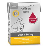 Platinum Menu Adult Dog Duck and Turkey - Wet dog food