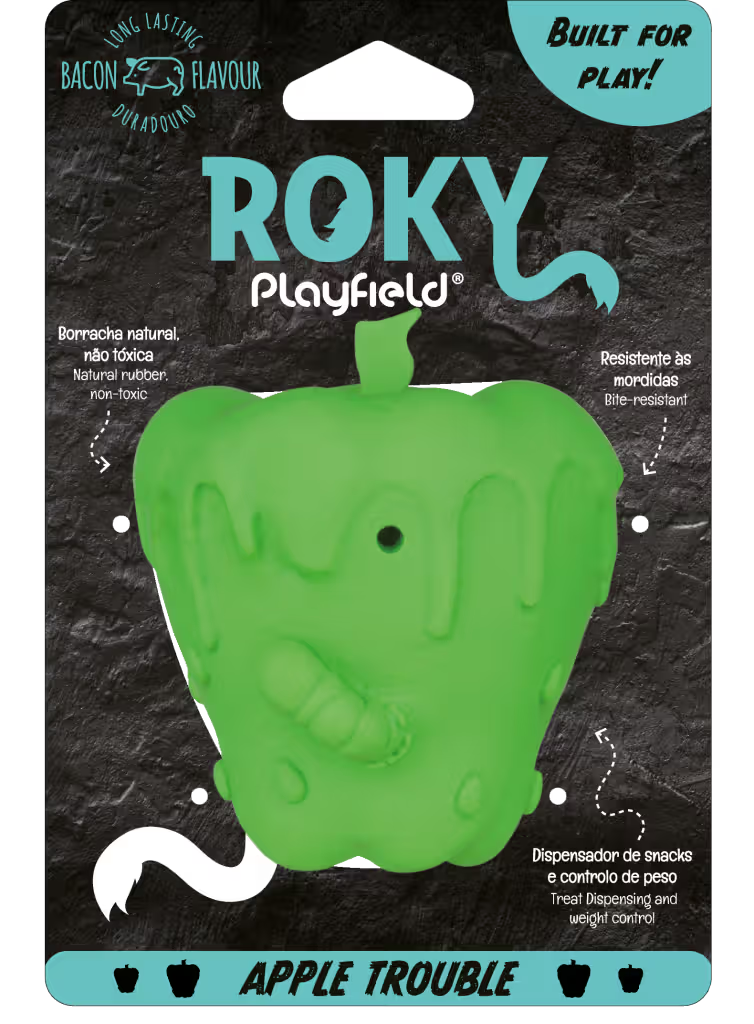Playfield Roky - Apple Trouble - Juguete para perro para combatir el aburrimiento