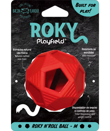 Playfield Roky - Roky N’Roll Ball - Juguete para perro con aroma a bacon