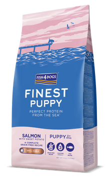 Fish4Pets Finest Perro Cachorro Salmón - Pienso seco para perro