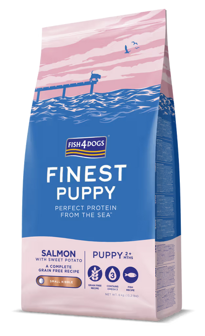 Fish4Pets Finest Perro Cachorro Salmón - Pienso seco para perro
