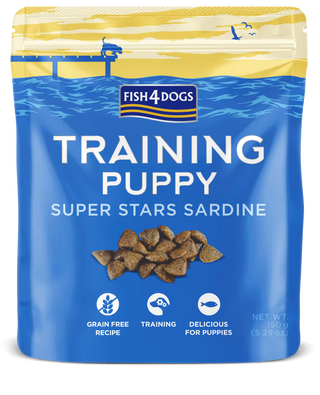 Fish4Pets Puppy Training Super Stars Cão Cachorro Salmão e Sardinha - Snack para cão