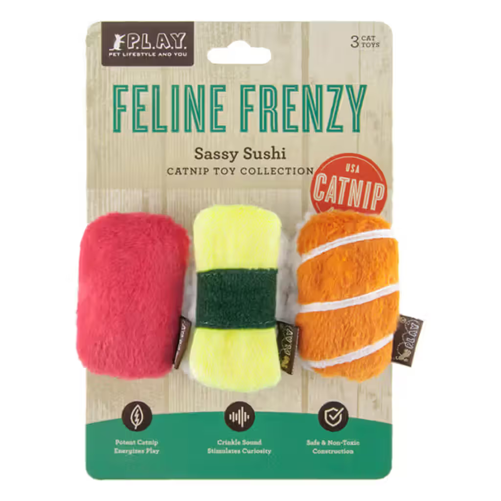 PLAY Feline Frenzy Sassy Sushi - Brinquedo para gato