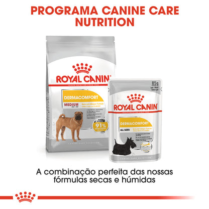 Royal Canin Perro Medium Dermacomfort - Pienso seco para perro con piel sensible