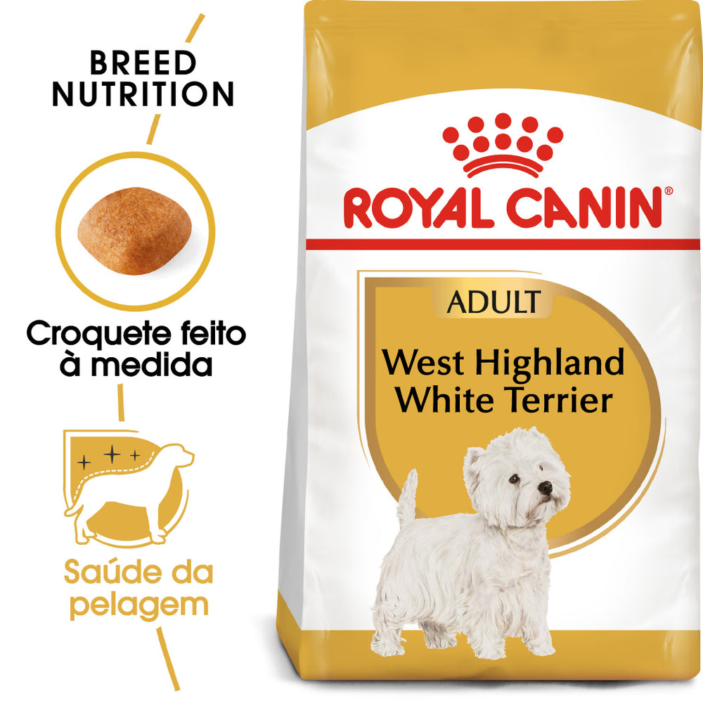 Royal Canin Cão West Highland White Terrier Adulto Aves - Ração seca para cão