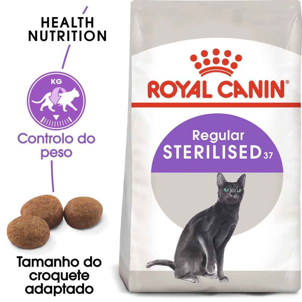 Royal Canin Gato Sterilised 37 Aves - Ração seca para gato esterilizado