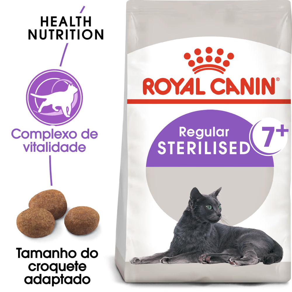 Royal Canin Gato Sterilised 7+ Aves - Ração seca para gato esterilizado