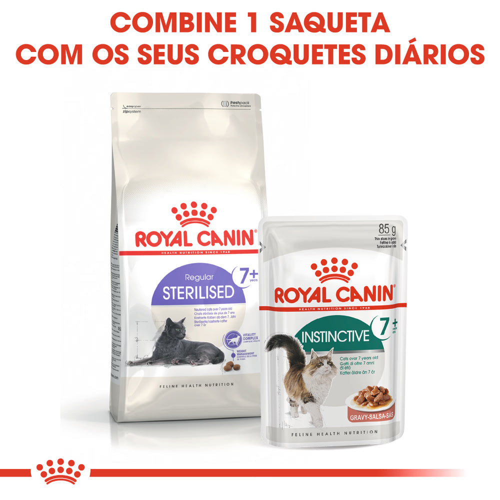 Royal Canin Gato Sterilised 7+ Aves - Ração seca para gato esterilizado