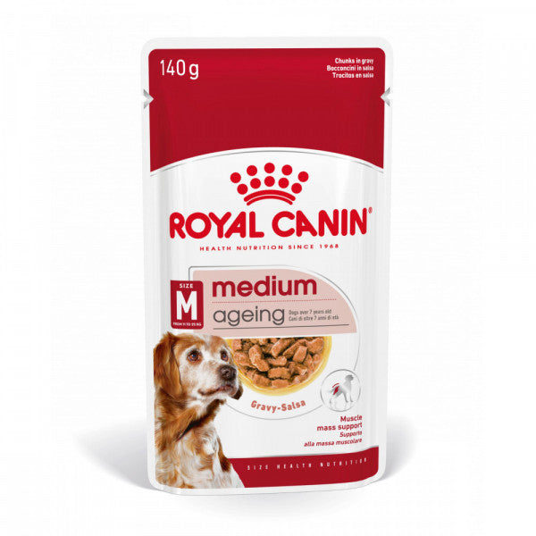 Royal Canin Medium Ageing 10+ en mousse | 10 x 140 g