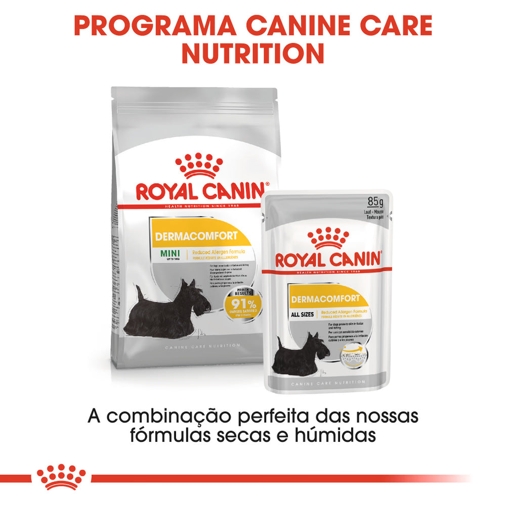 Royal Canin Mini Dermacomfort Cão - Ração seca para cão com pele sensível