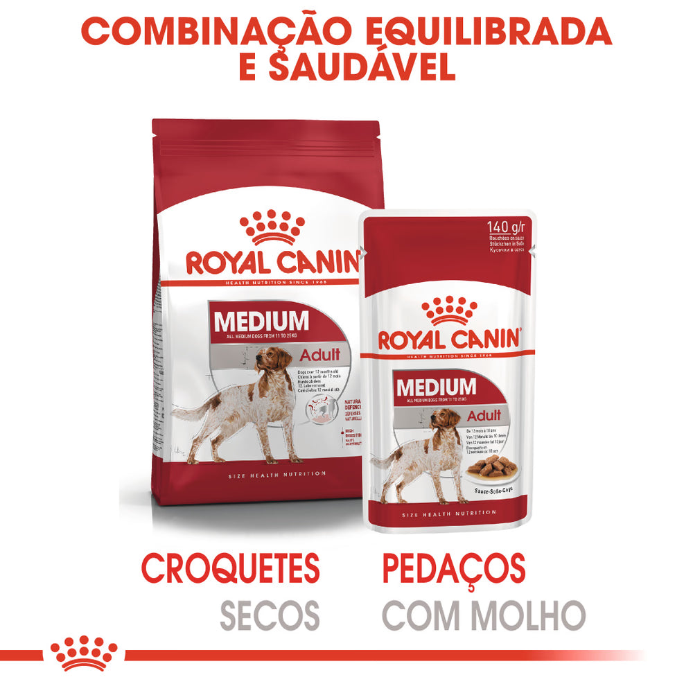 Royal Canin Adulto Médio Pouch Caixa