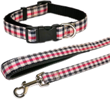 Rosewood Red Check Collar - Collar para perro