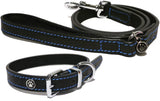 Rosewood Collar Black Leather - Collar para perro