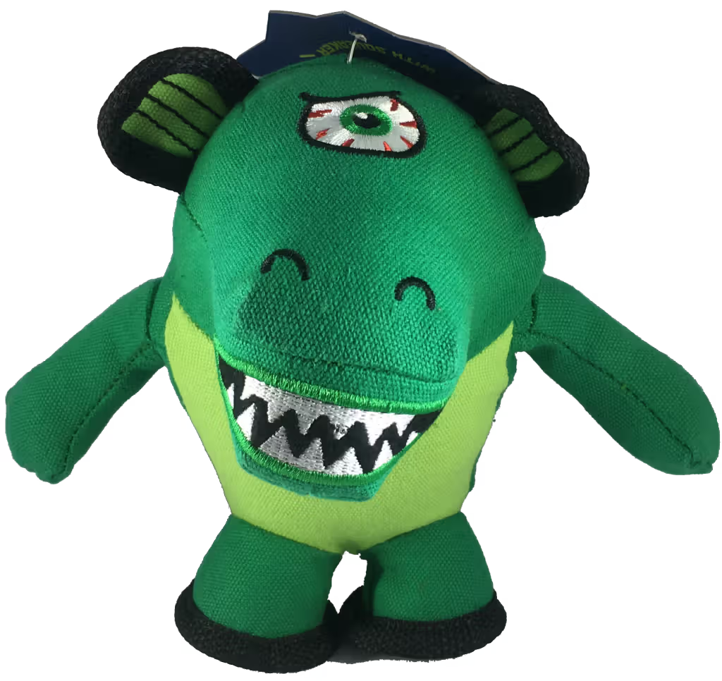 Playfield Monster Gang Monster Plush Green - Juguete para perro