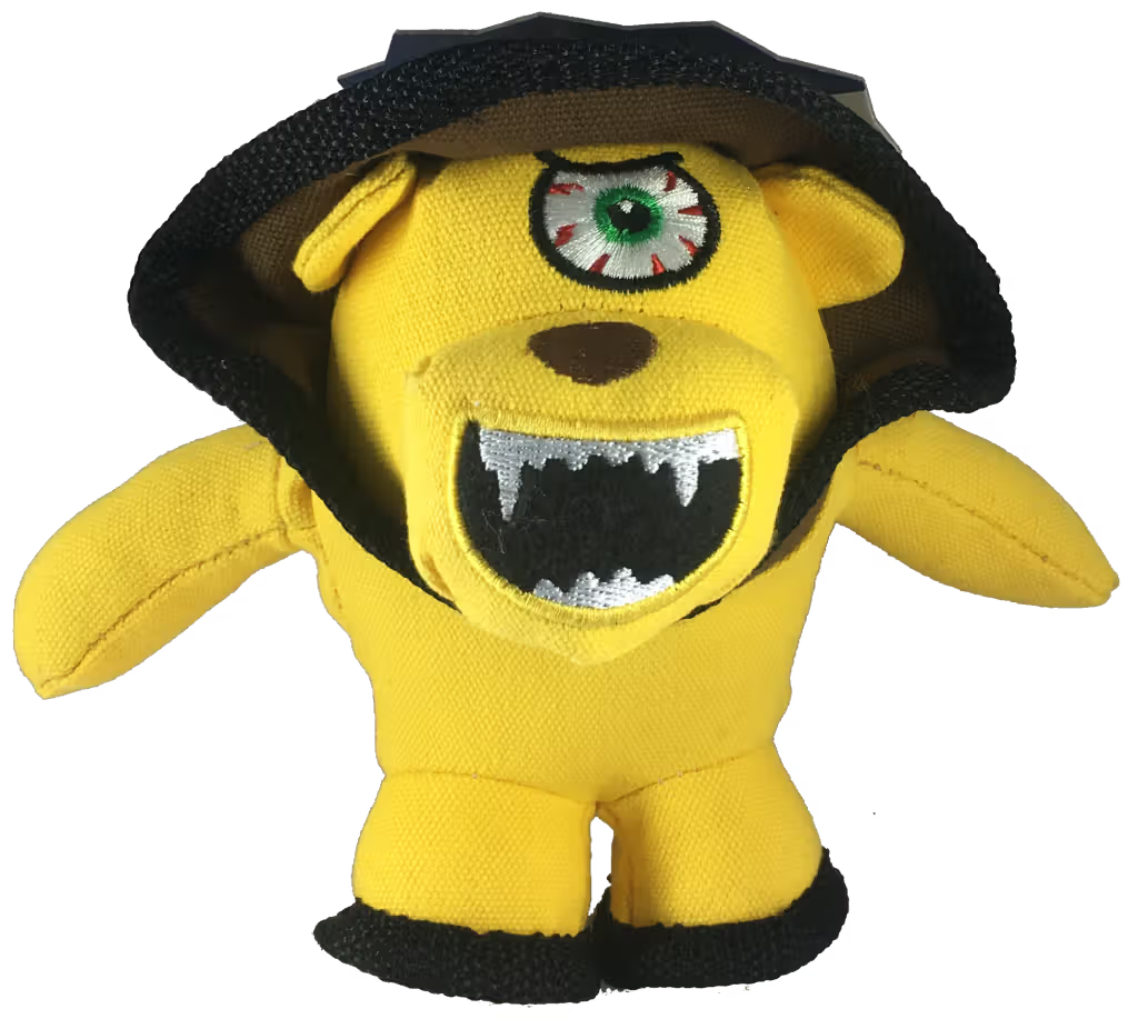 Playfield Monster Gang Monster Plush Yellow - Juguete para perro