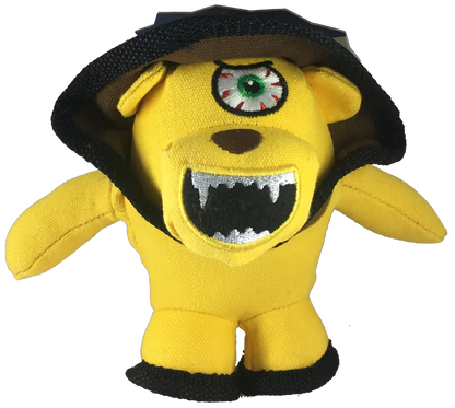 Playfield Monster Gang Monster Plush Yellow - Juguete para perro