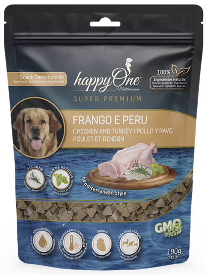 happyOne Mediterraneum Chicken and Turkey Snacks for Dogs