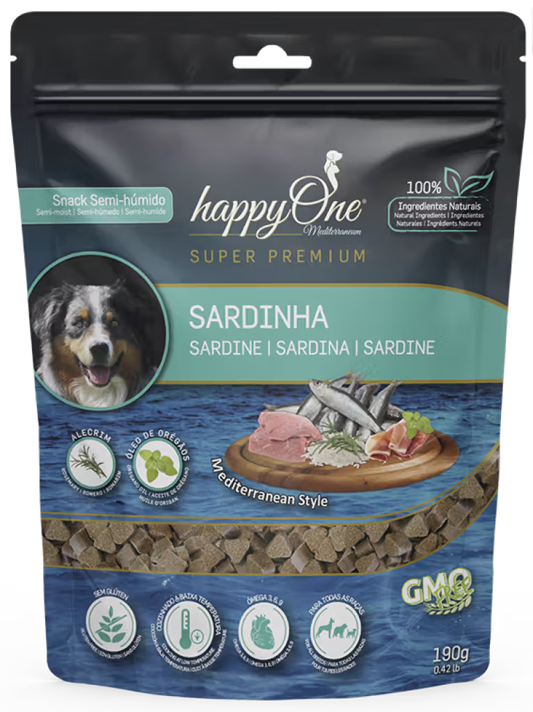 happyOne Mediterraneum Sardine Snacks for Dogs