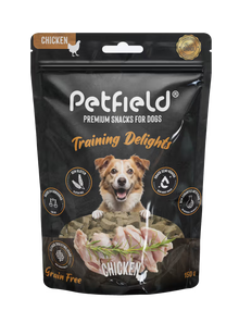 Petfield Premium Pet Food Training Delights Perro Grain-Free Pollo - Snack para perro