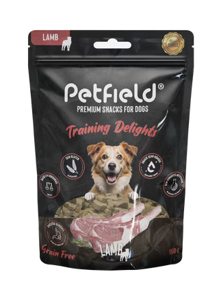 Petfield Premium Pet Food Training Delights Perro Cordero Grain-Free - Snack para perro
