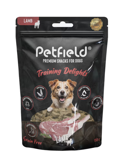 Petfield Premium Pet Food Training Delights Perro Cordero Grain-Free - Snack para perro