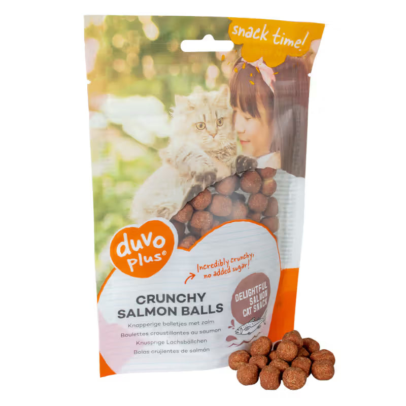 Duvo Plus Crunchy Cat Snacks Salmon - Cat snack