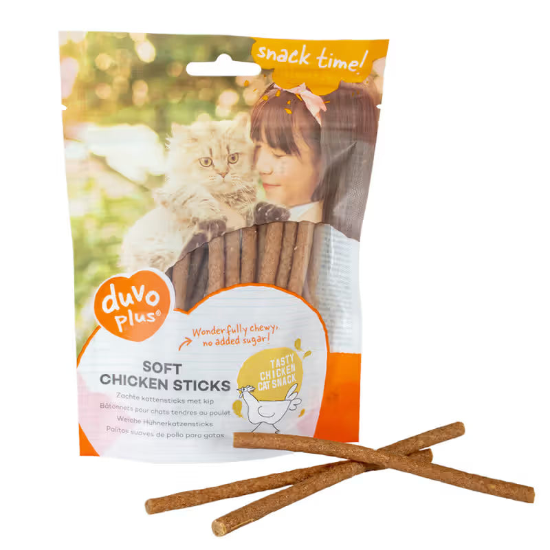 Duvo Plus Sticks Tiernos Gato Pollo - Snack para gato
