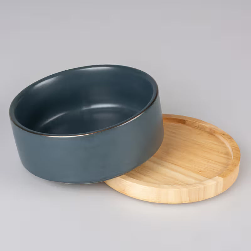 Duvo Plus Stone Timber - Food bowl for dogs and cats