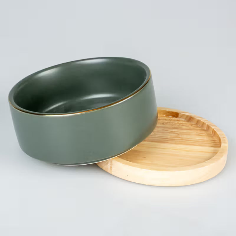 Duvo Plus Stone Timber - Food bowl for dogs and cats