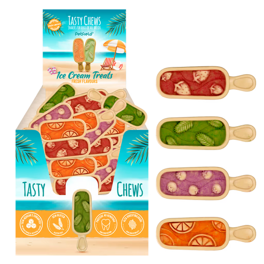 Petfield Premium Pet Food Tasty Chew Ice Cream Treats Cão Frango - Snack para cão