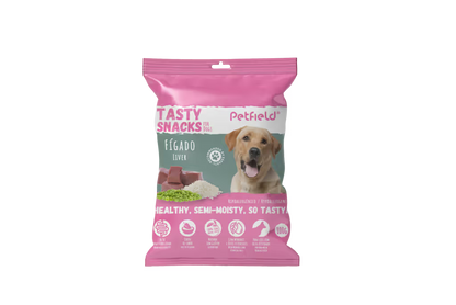 Petfield Premium Pet Food Tasty Snacks Perro Hígado de Cerdo - Snack para perro