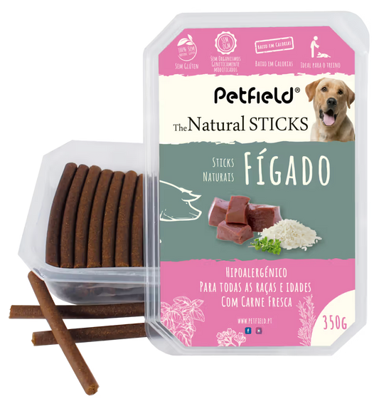 Petfield Premium Pet Food The Natural Sticks® Cão Fígado - Snack para cão