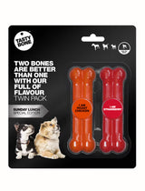 Tastybone Nylon Twin Pack Sunday Lunch - Hueso para perro