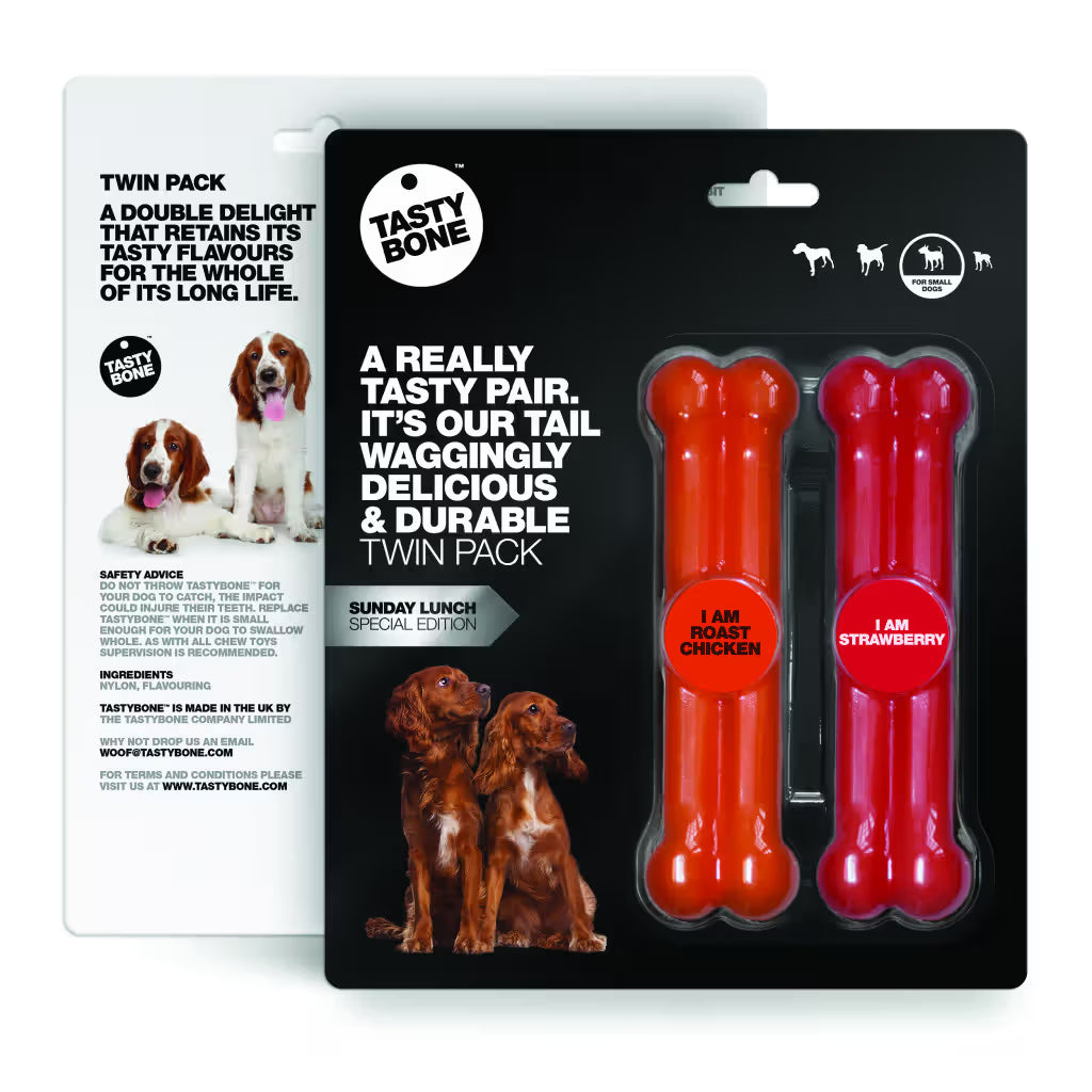 Tastybone Nylon Twin Pack Sunday Lunch - Hueso para perro