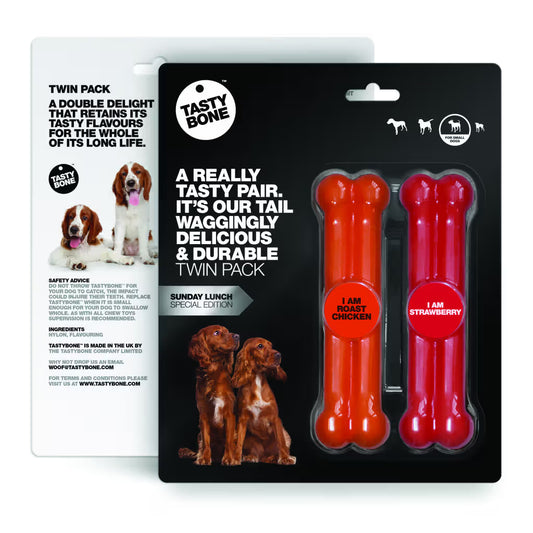 Tastybone Nylon Twin Pack Sunday Lunch - Bone for dogs