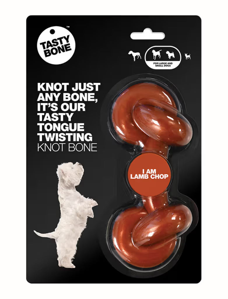 Tastybone Nylon Knotted Lamb Chop - Hueso para perro