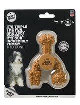 Tastybone Nylon TrioBone Lamb - Hueso de nailon para perro