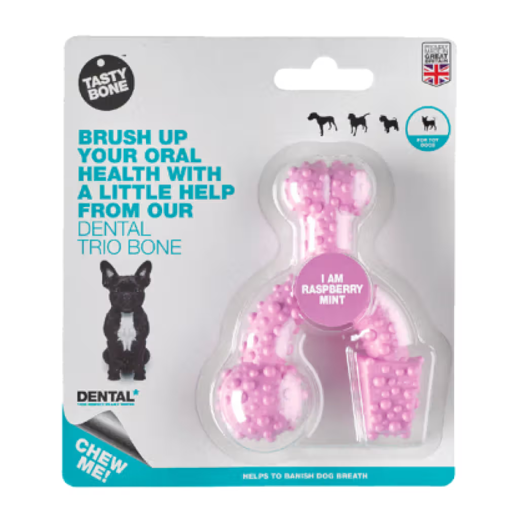Tastybone Nylon TrioBone Raspberry Mint - Brinquedo para cão
