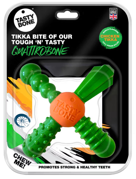 Tastybone Nylon QuattroBone Chicken Tikka - Osso para cão