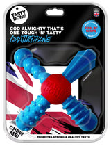 Tastybone Nylon QuattroBone Fish n'Chips - Hueso de nylon para perro