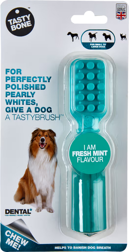 Tastybone TastyBrush Freshmint - Hueso para perro para higiene dental