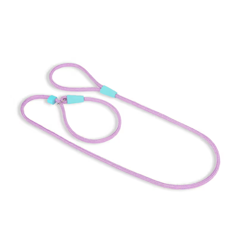 TOH Trela em Corda com Laço Ajustável Lilás para Cão - Dog lead