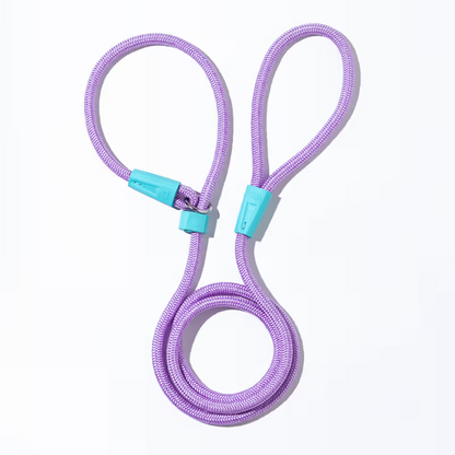 TOH Trela em Corda com Laço Ajustável Lilás para Cão - Dog lead