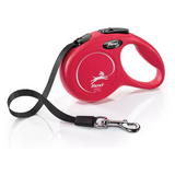 Trela para cão Flexi Classic Tape Red